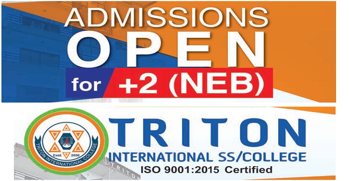 Admissions Open for Ten Plus Two in Management, Science and Humanities in Triton International College