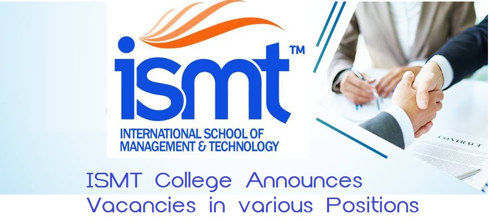 ISMT College Vacancy