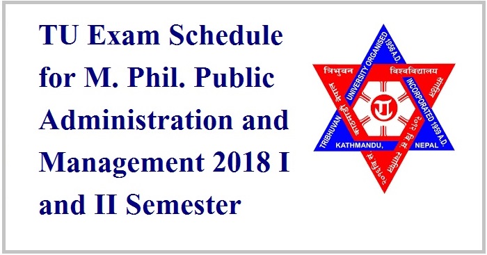 TU Mphil Exam Schedule