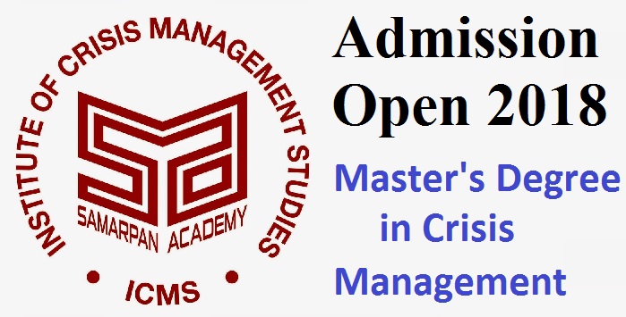Admission open 2018 for Masters Degree in Crisis Management at ICMS