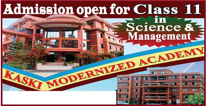 Admissions Open in Plus Two at Kaski Modernized Academy