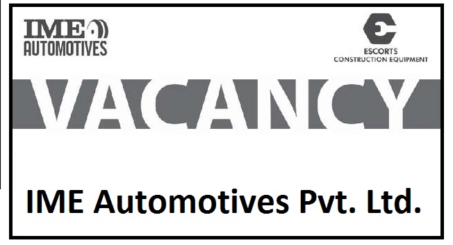 Vacancy Announcement at IME Automotives