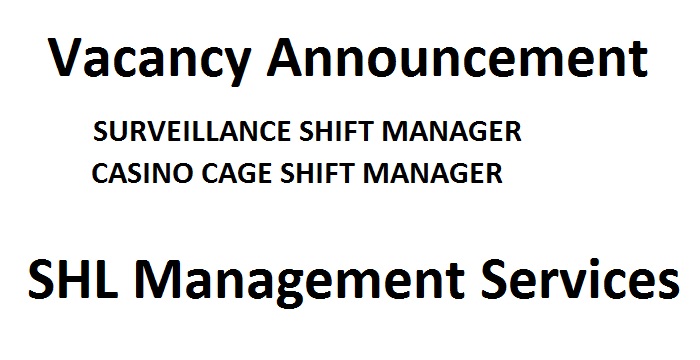 Vacancy Announcement at SHL Management Services
