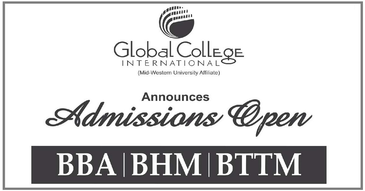 Admission in BBA, BHM, BTTM for session 2018 At GCI and GCM Kathmandu