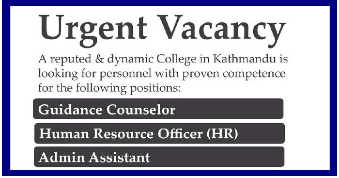 College Vacancy