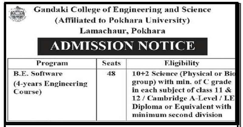 Gandaki College of Engineering and Science