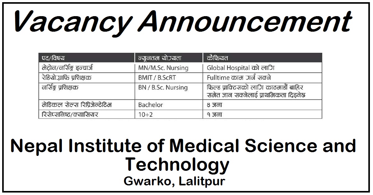 Nepal Institute of Medical Science and Technology