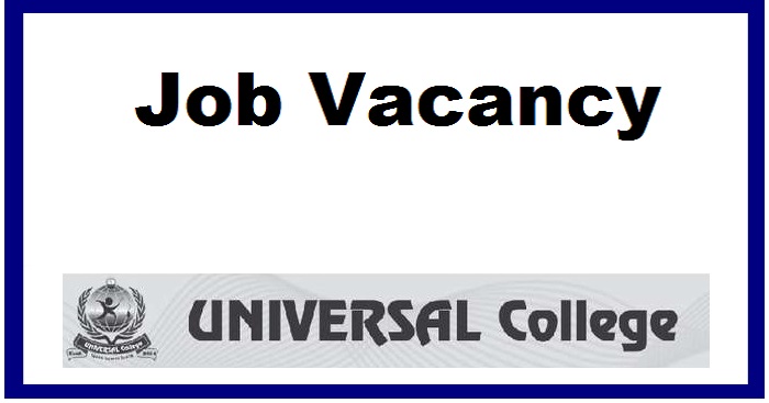 Universal College Vacancy