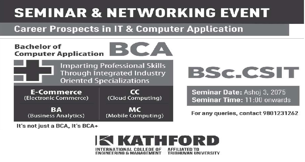 Seminar and Networking Event at Kathford International College of Engineering and Management