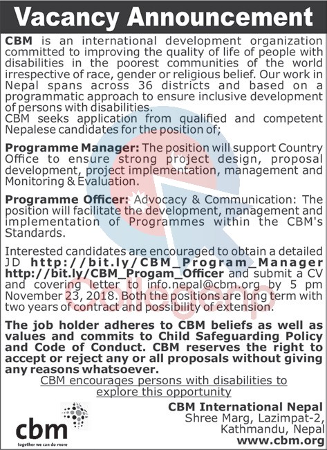 CBM International Nepal