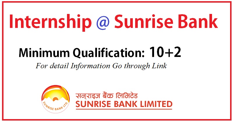 Sunrise Bank Limited Internship
