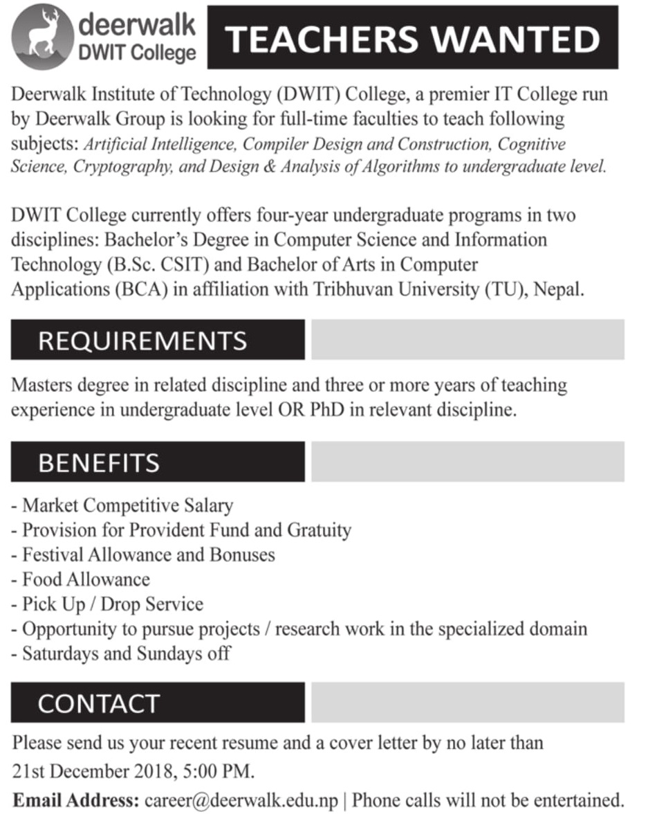 Deerwalk Institute of Technology (DWIT) College