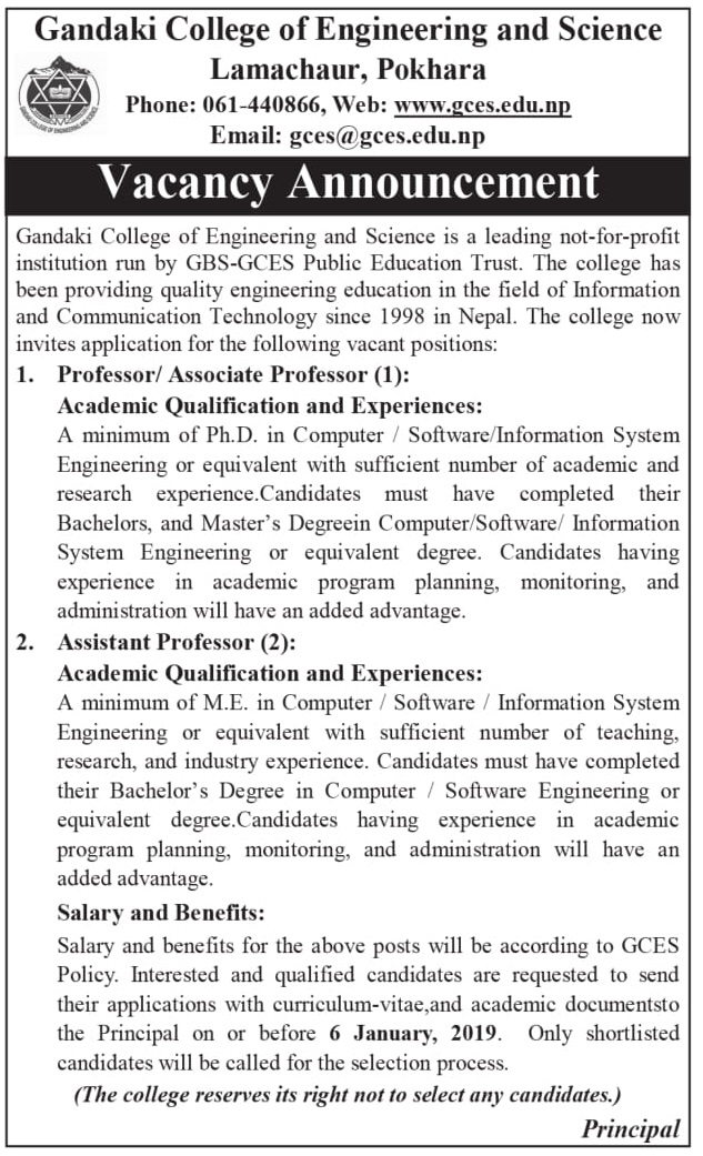 Gandaki College of Engineering and Science