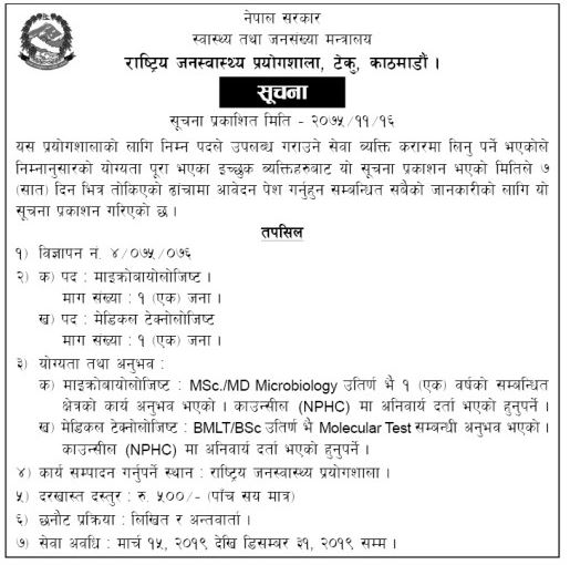 National Public Health Laboratory Vacancy.JP