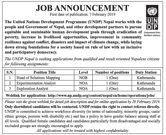 UNDP Nepal Job Vacancy