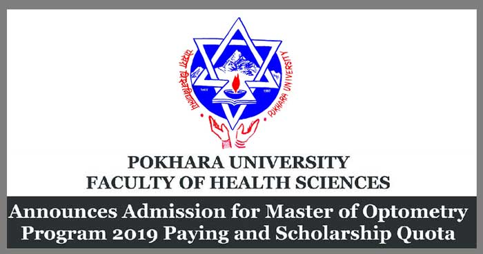 Master of Optometry at Pokhara University Admission Notice