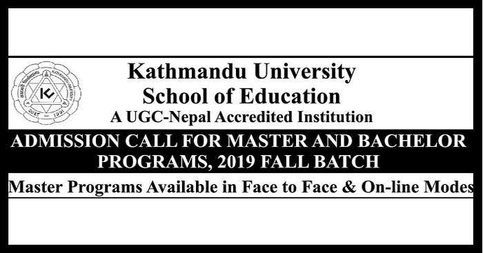 Admission Open at Kathmandu University School of Education