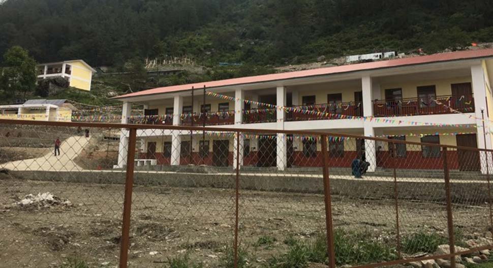 Himalaya Secondary School Gorkha Building with Well Facility