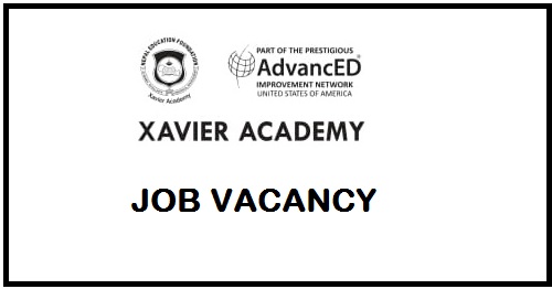 Xavier Academy Job Vacancy