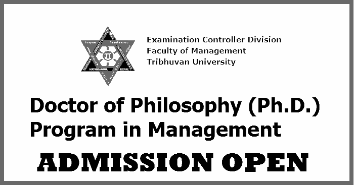 Doctor of Philosophy (Ph.D.) Program in Management Admission Open