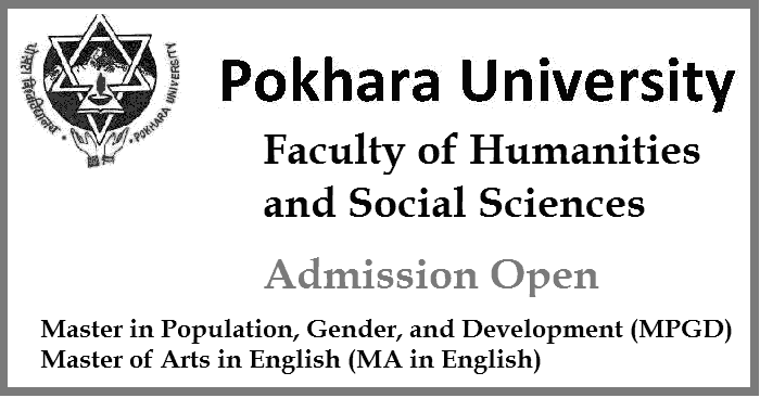 MPGD and MA in English Admission Open at Pokhara University