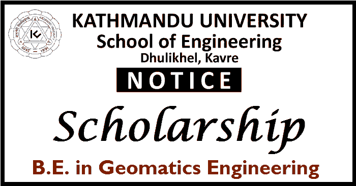 B.E. in Geomatics Engineering Scholarship at KUSOE