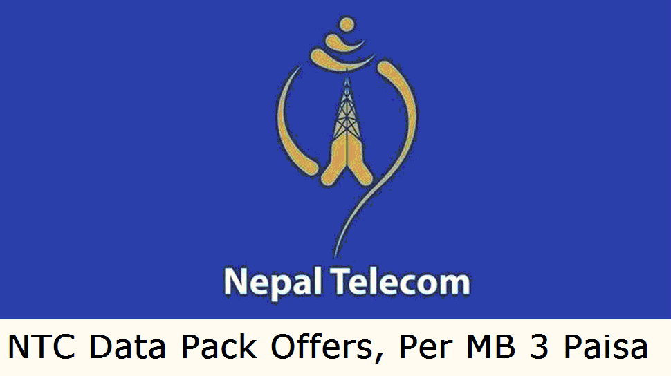Latest NTC Data Pack Offers, Per MB 3 Paisa