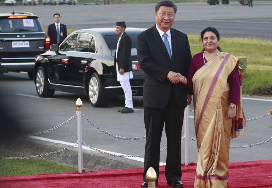 Chinese President Xi Jinping in Nepal