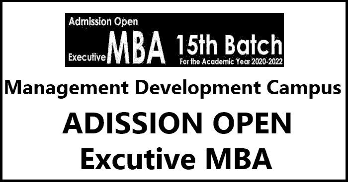Executive MBA Admission Open at Management Development Campus