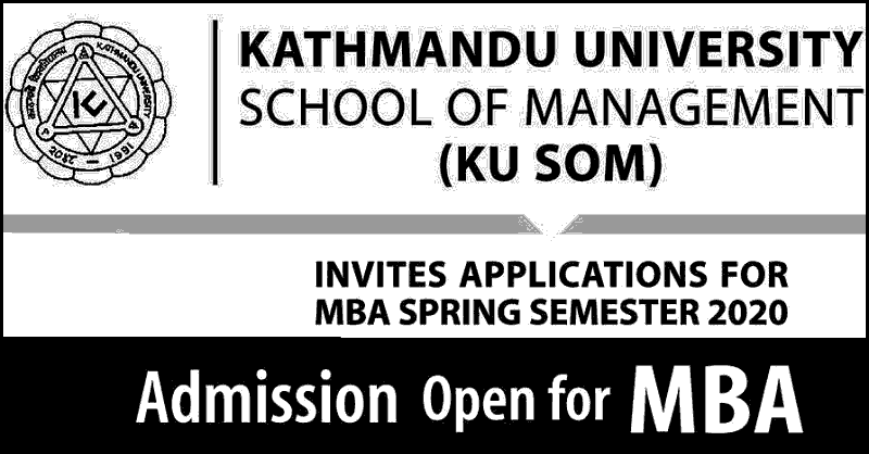 Admission Open for MBA Spring Semester 2020 in KU SOM