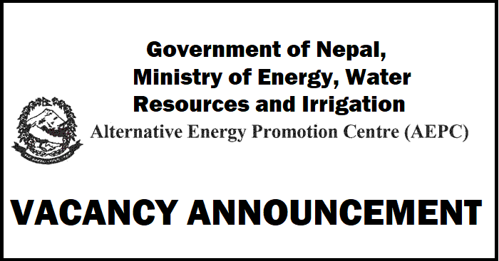 Alternative Energy Promotion Centre (AEPC) Vacancy