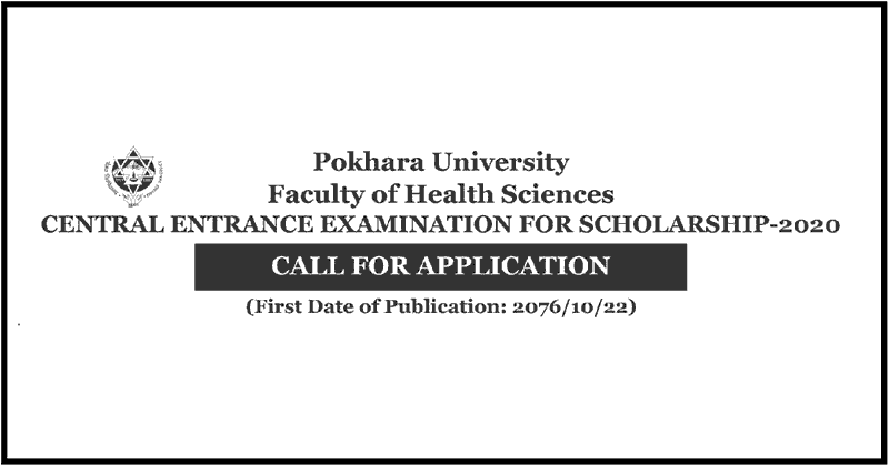 Central Entrance Examination for Scholarship - Pokhara University Faculty of Health Sciences
