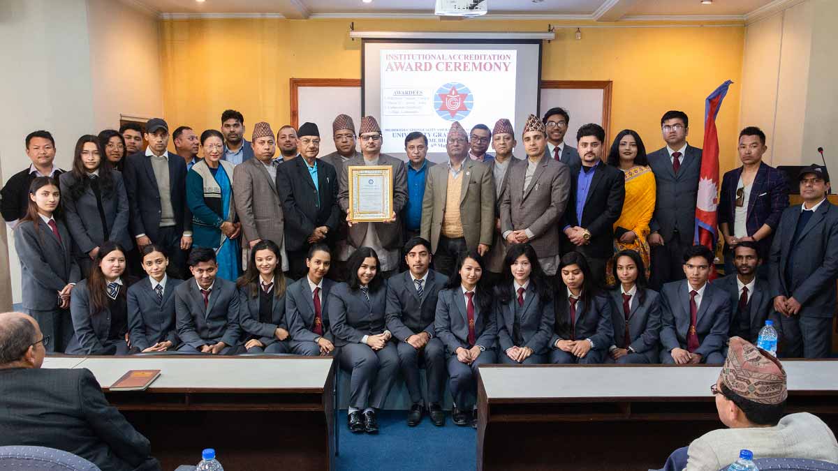 Kathmandu Bernhardt College Awarded with QAA Certificate