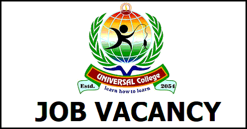 Universal College Vacancy