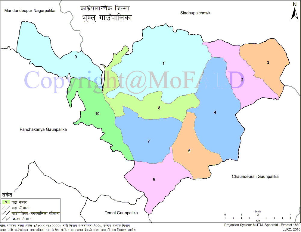 Bhumlu Rural Municipality Map