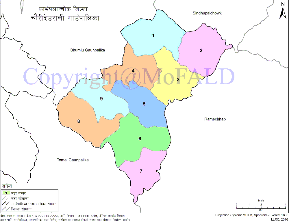 Chauri Deurali Rural Municipality Map