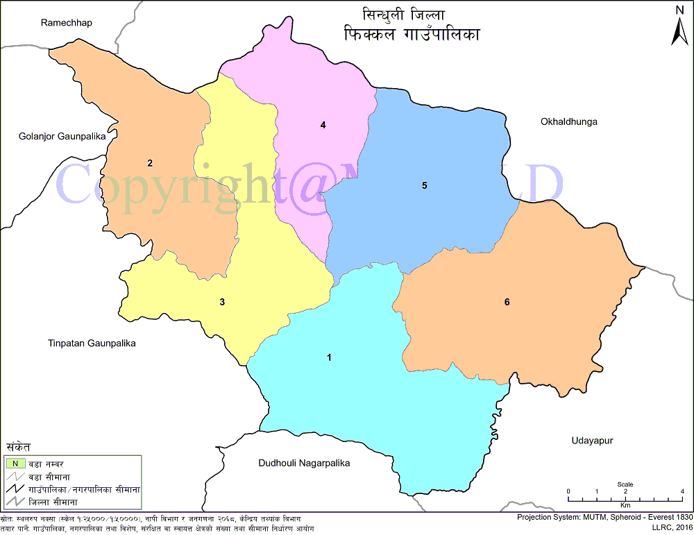 Phikkal Rural Municipality Map