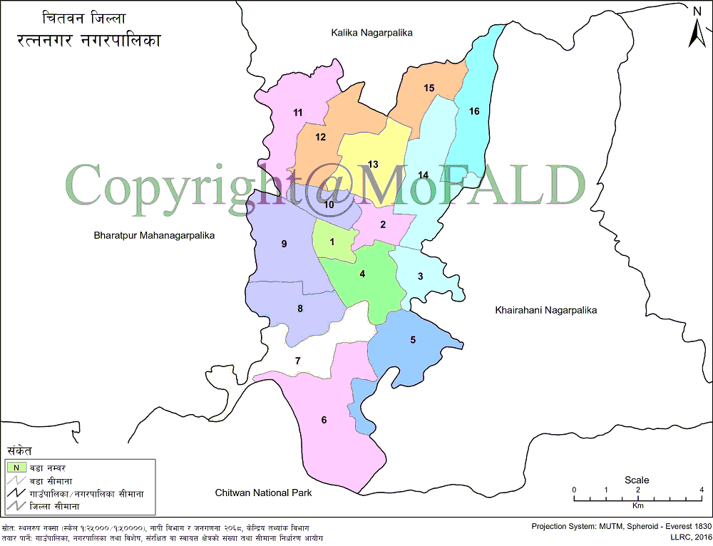 Ratnanagar municipality Map