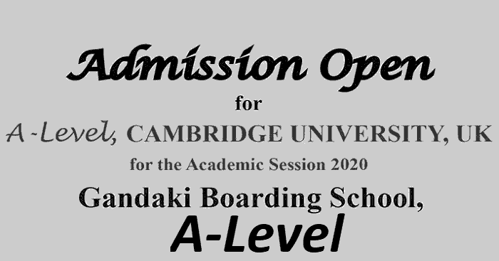 Gandaki Boarding School Admission Open for A Level