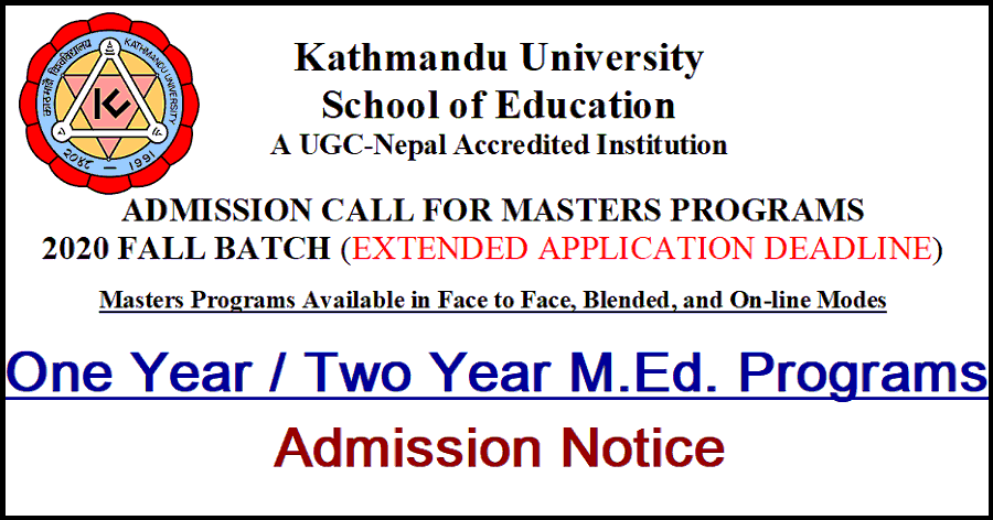 One Year and Two Year M.Ed. Programs Admission Open in KU School of Education