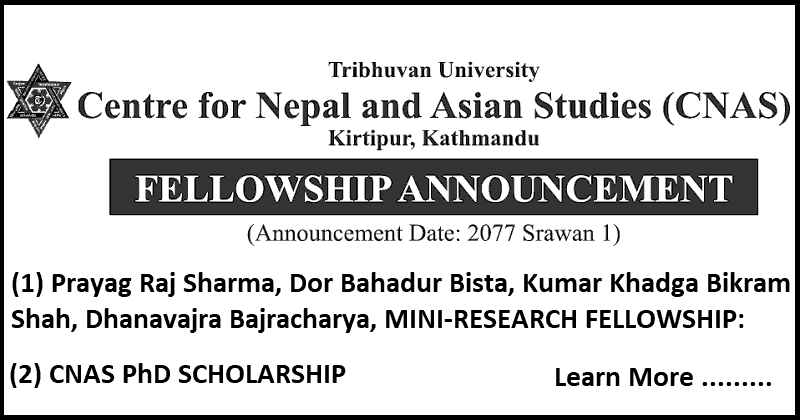 Tribhuvan University CNAS Fellowship Announcement