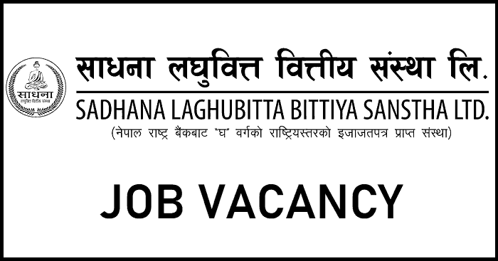 Sadhana Laghubitta Bittiya Sanstha Limited Vacancy