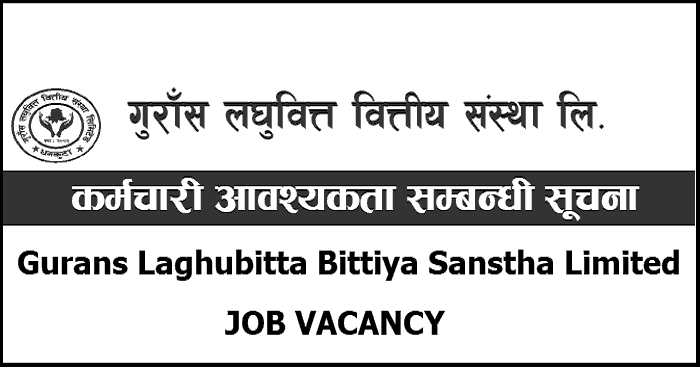 Gurans Laghubitta Bittiya Sanstha Limited Vacancy