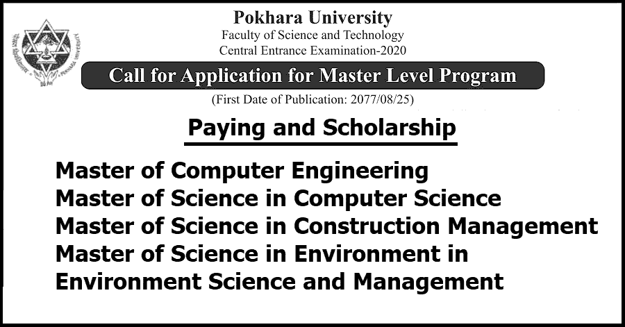 Master Level Program Admission at Pokhara University Faculty of Science and Technology