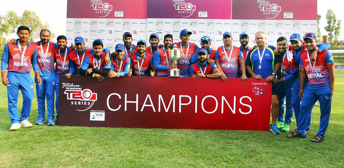 Nepal Cricket Teams won Tri-nation T20 Series