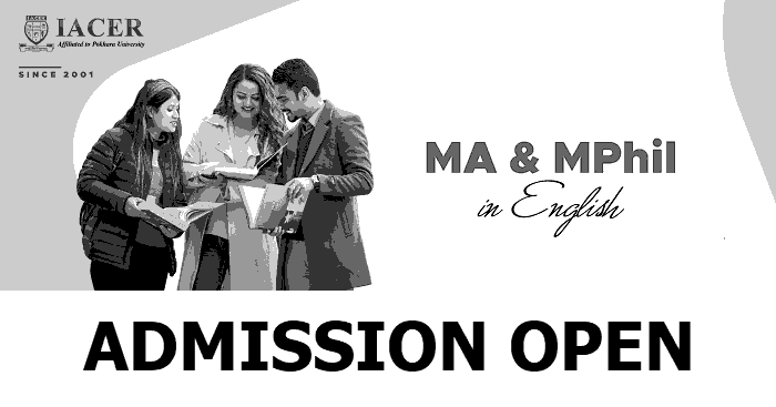 MA and MPhil in English Programs Admission Open at IACER