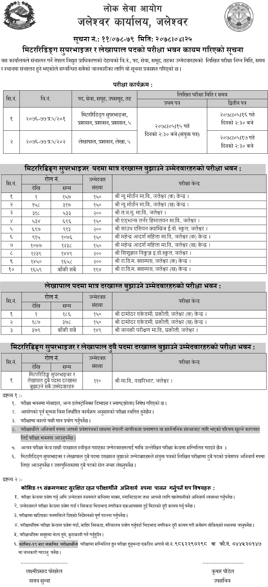 Nepal Electricity Authority (NEA) Written Exam Center 4 and 5 Level Jaleshwor