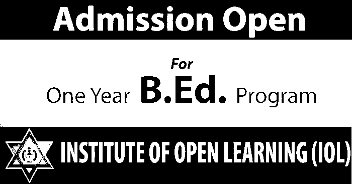 One Year B.Ed. Admission Open at Institute of Open Learning (IOL)