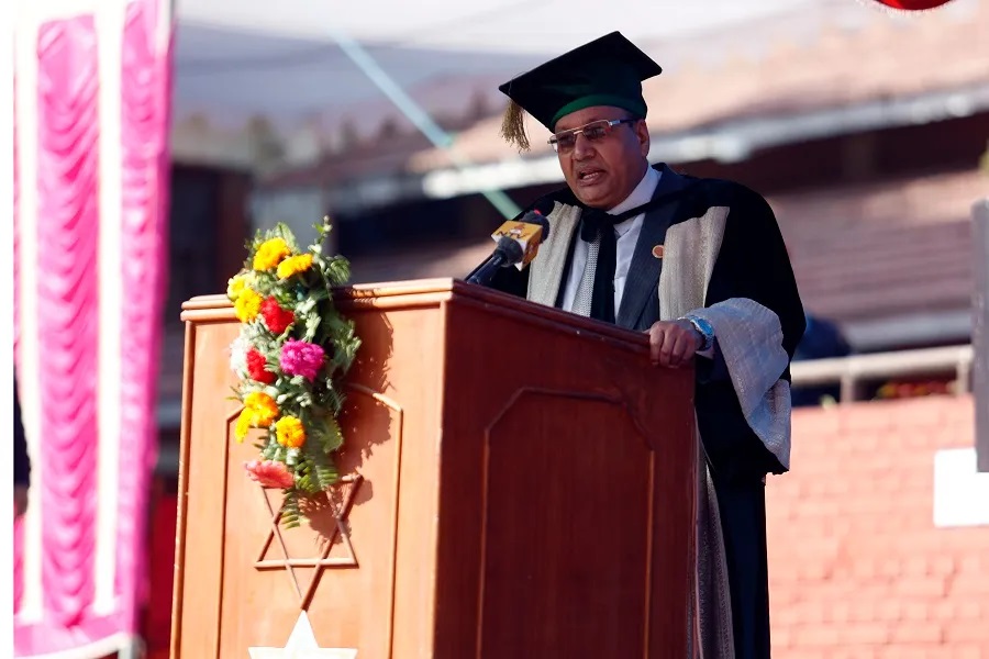 Education Minister Devendra Poudel