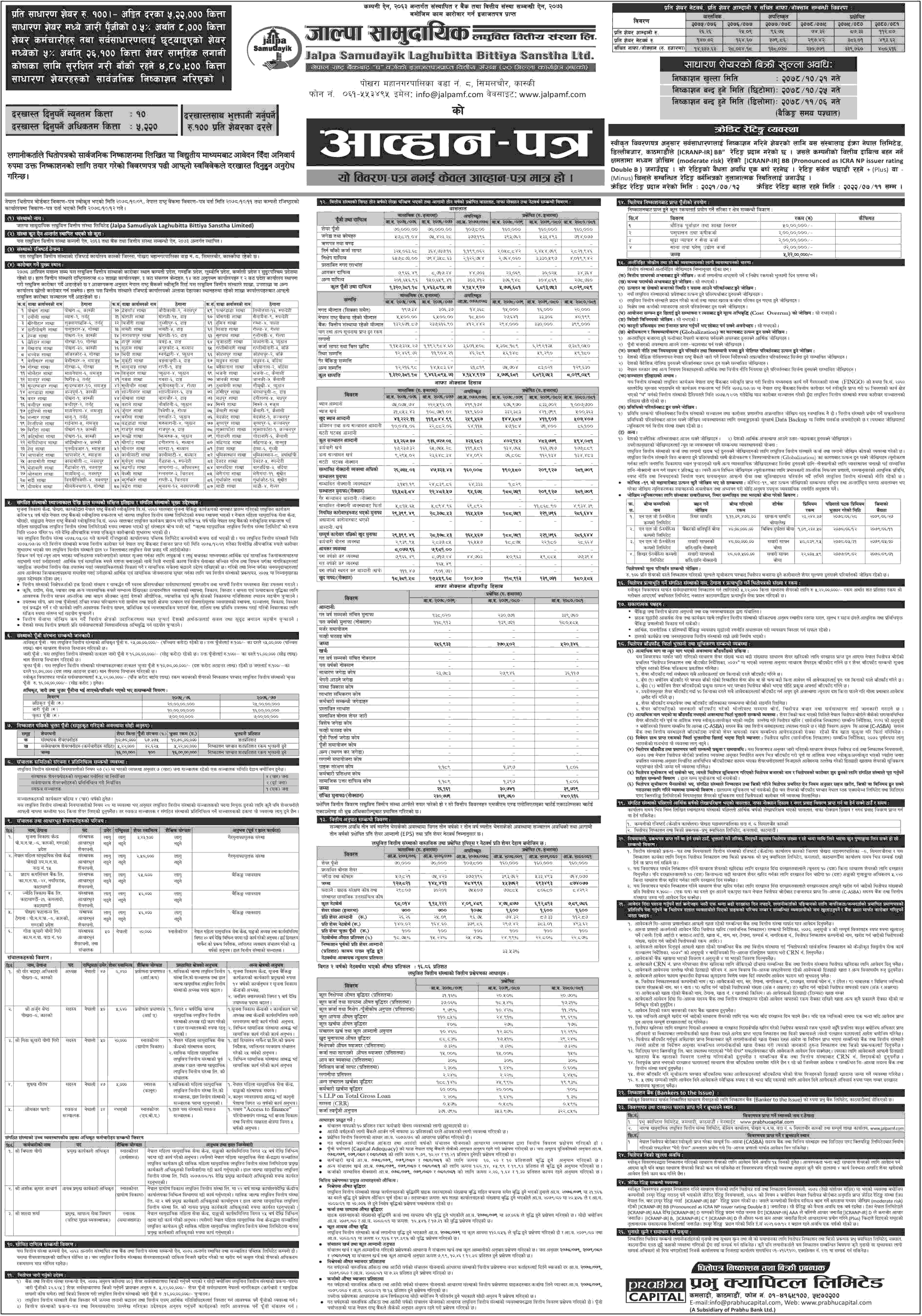 Jalpa Samudayik Laghubitta Bittaya Sanstha Limited IPO